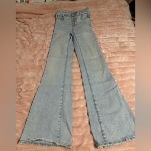 American Eagle Outfitters Blue Flare & Wide Leg Jeans